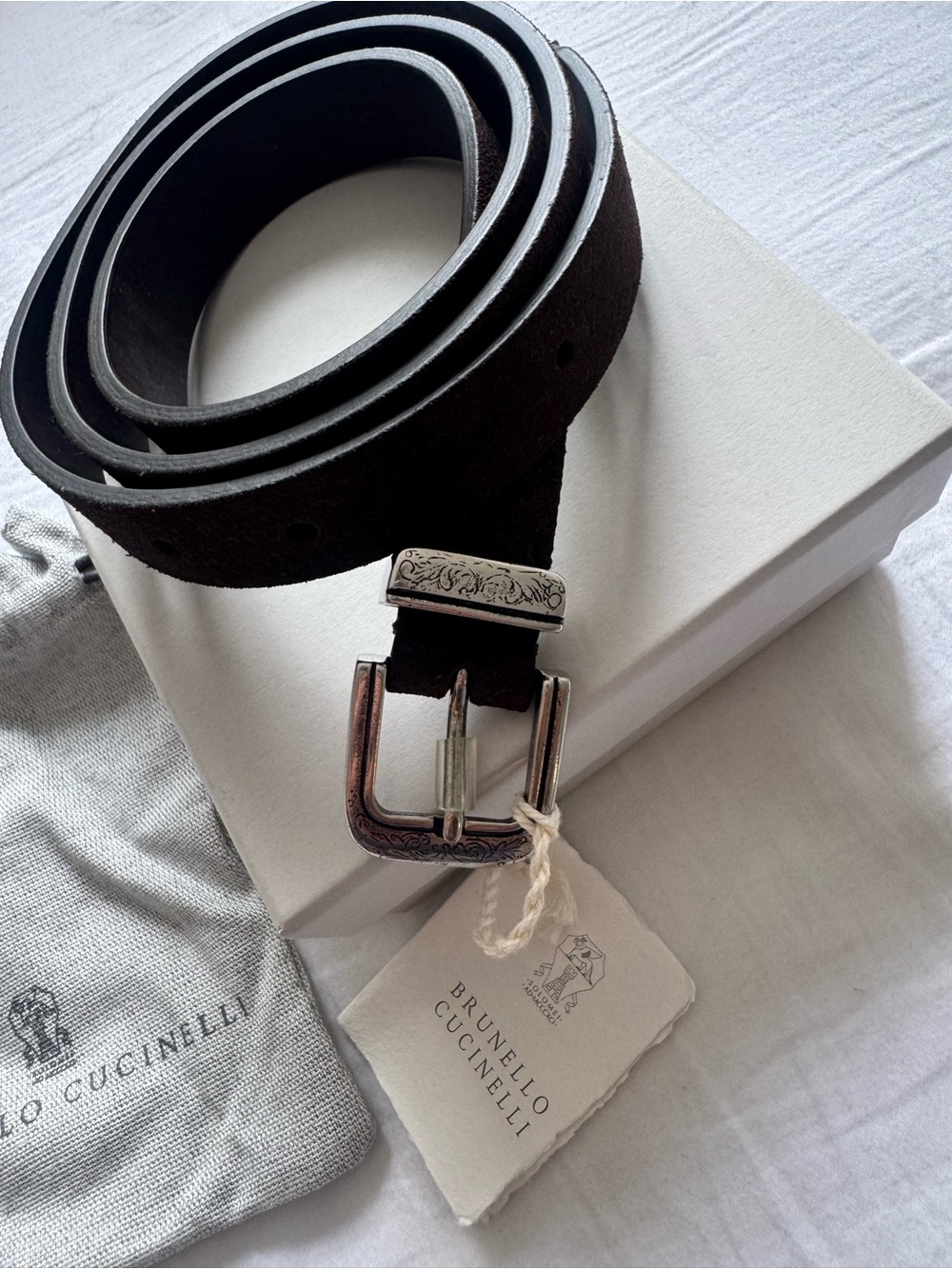 Brunello Cucinelli leather belt - brand new